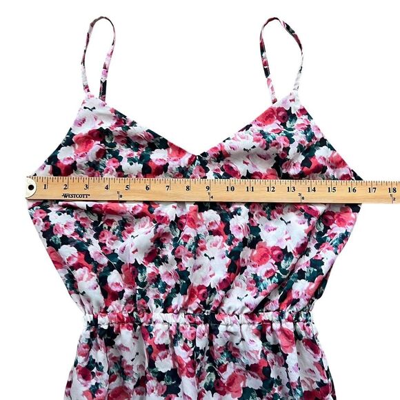 Forever 21 Women's‎ Size Small S Pink Multi Colored Floral Jumpsuit Sleeveless - Picture 8 of 8